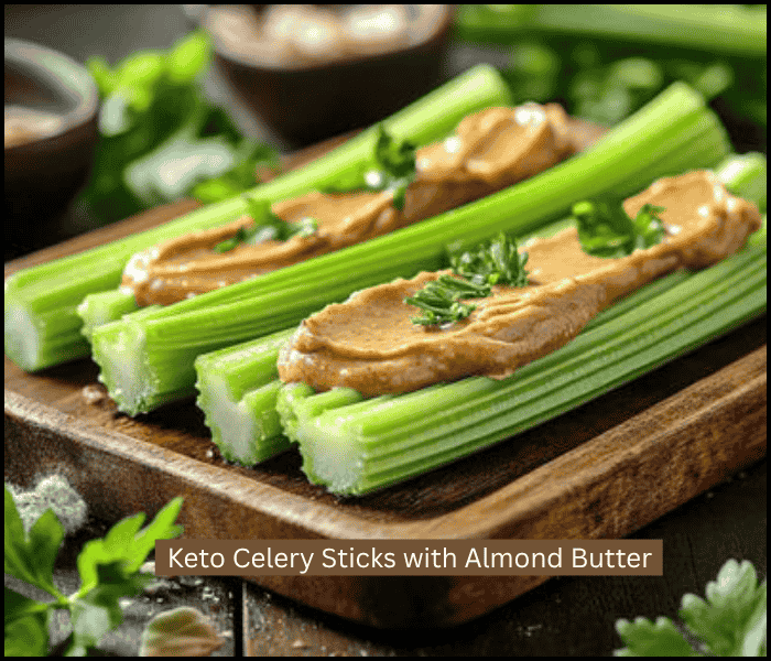 Keto Celery Sticks with Almond Butter