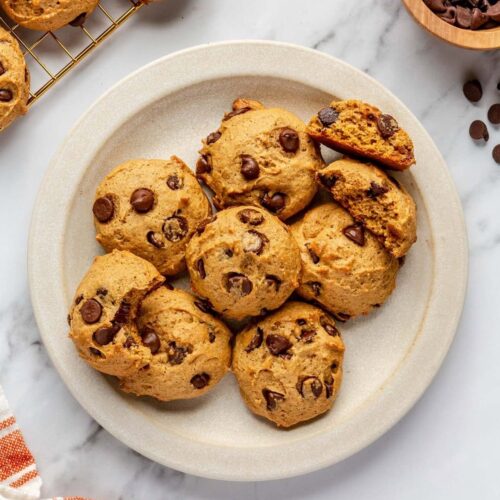Keto Pumpkin Chocolate Chip Cookies