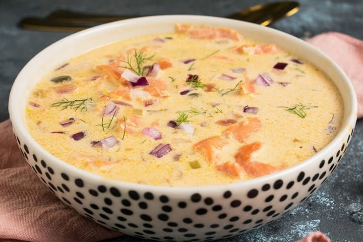 Keto Salmon Chowder