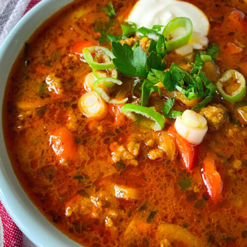 Keto Stuffed Pepper Soup