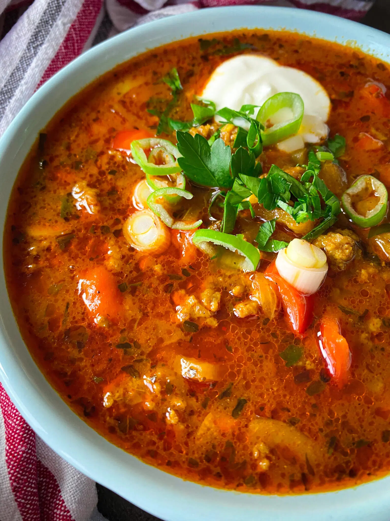 Keto Stuffed Pepper Soup