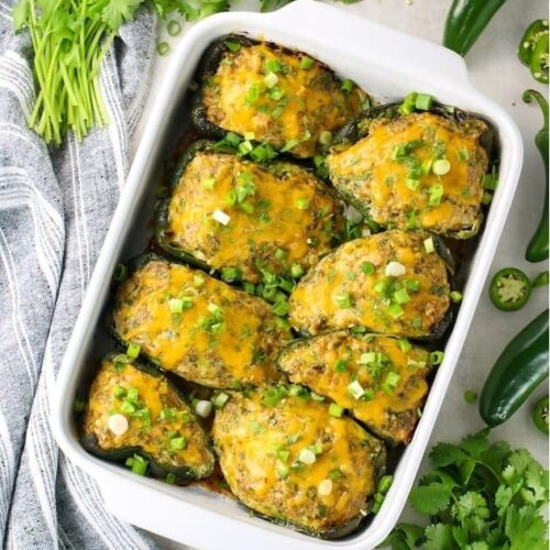 Keto Stuffed Poblano Peppers