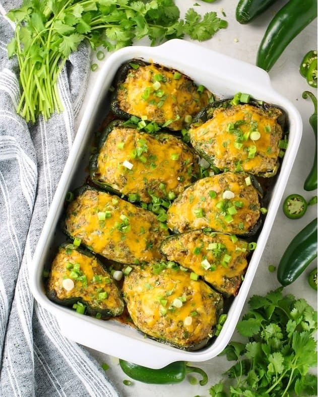 Keto Stuffed Poblano Peppers