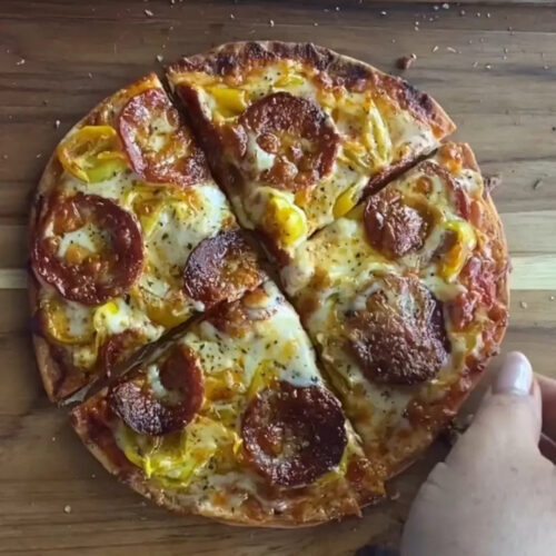 Keto Tortilla Pizza