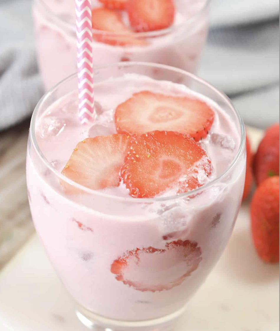 Keto pink drink