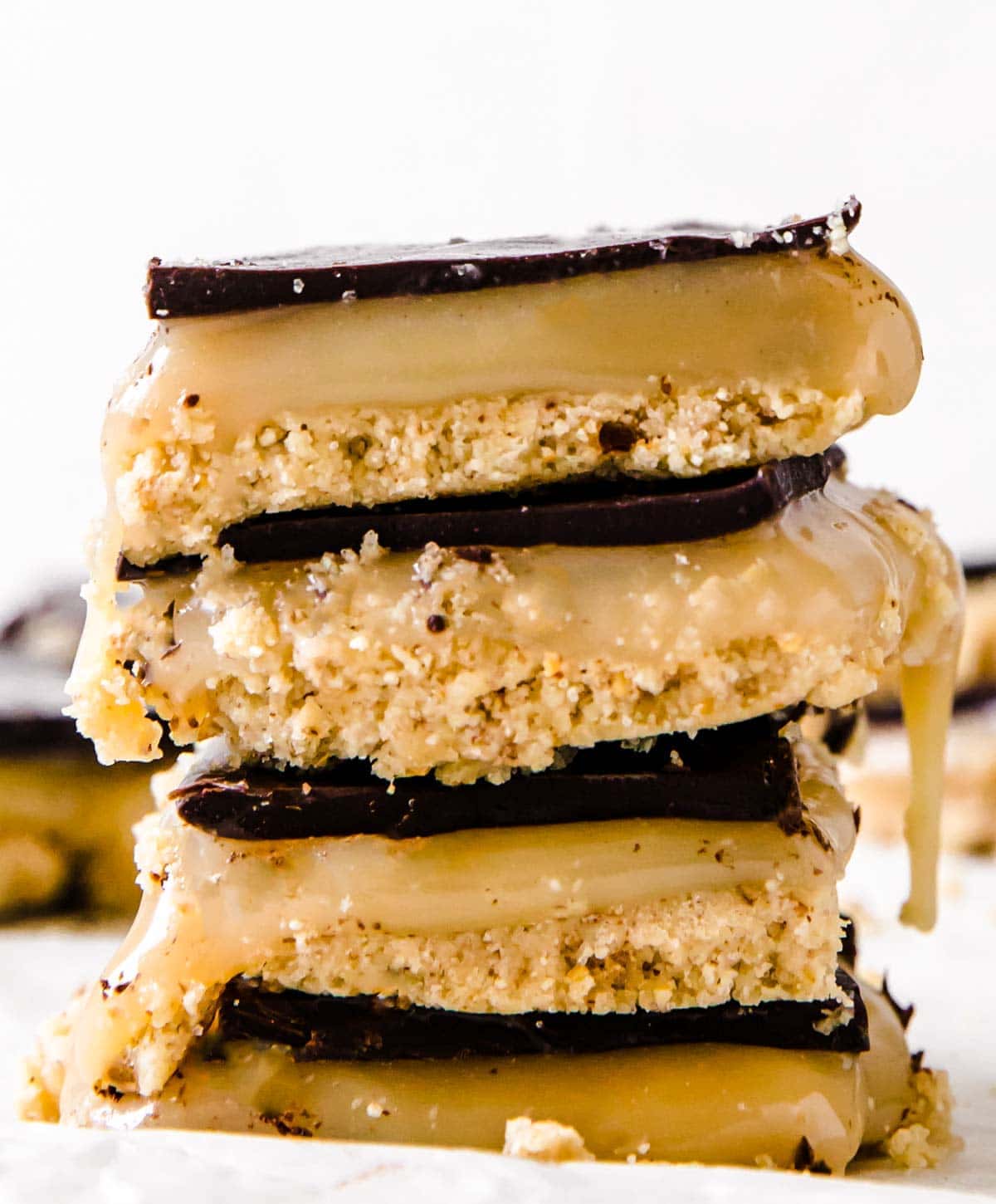 keto Caramel Ice Cream BARS