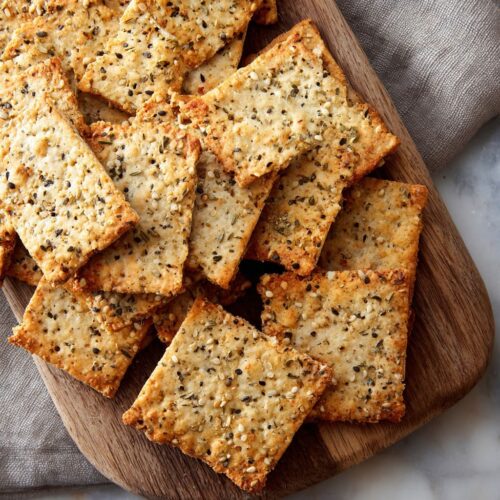 Keto Almond Flour Crackers