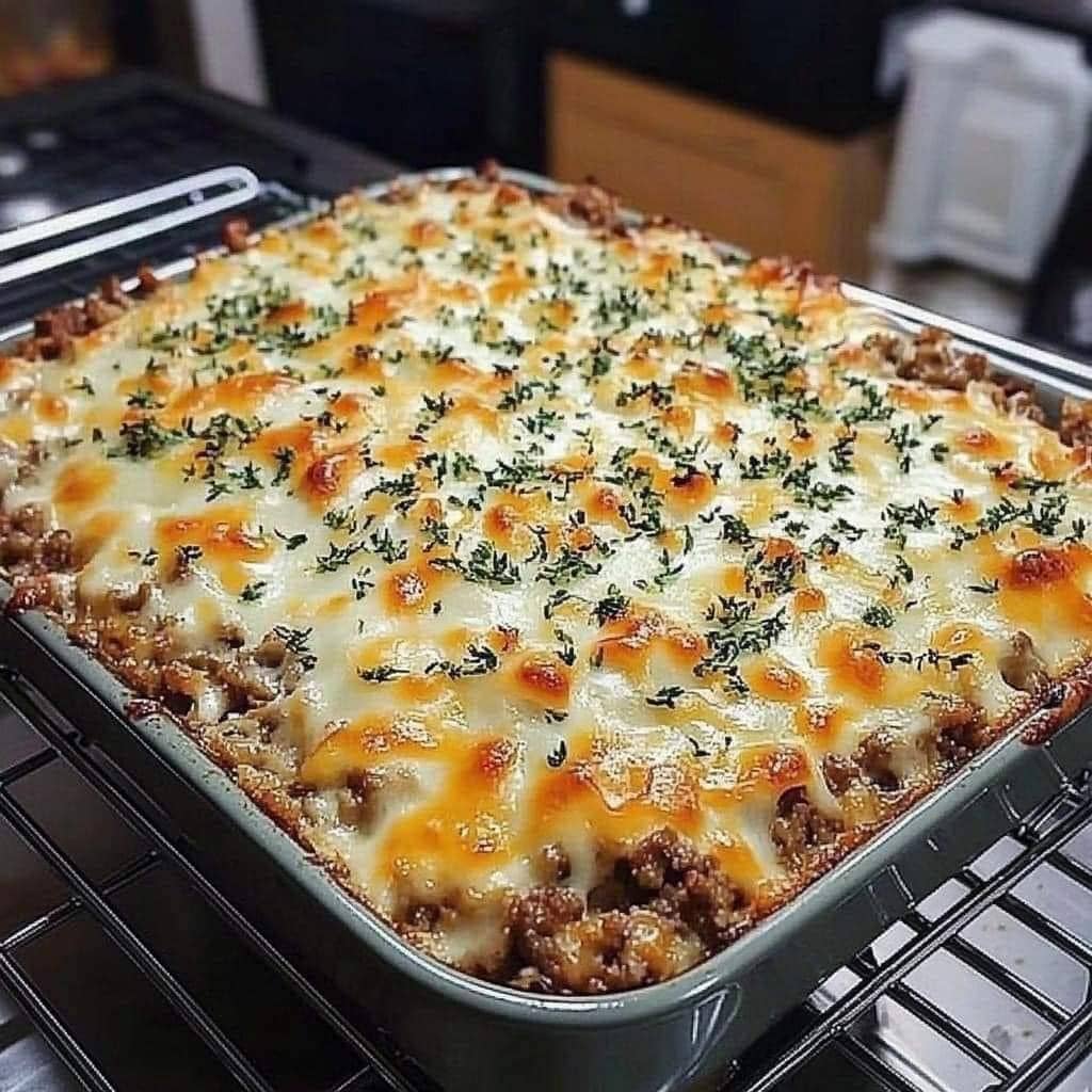 Keto Ground Beef Casserole