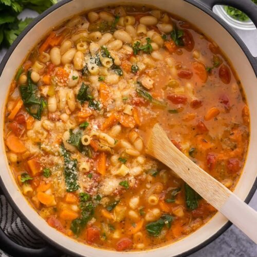 Keto pasta fagioli