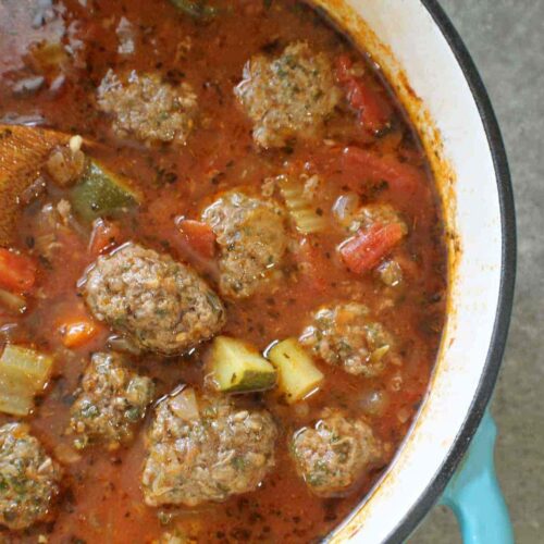 Keto Meatball Soup