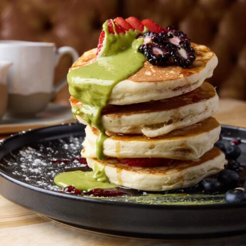 Keto Pistachio Pancakes
